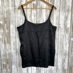 Eileen Fisher Black 100% Silk Tank